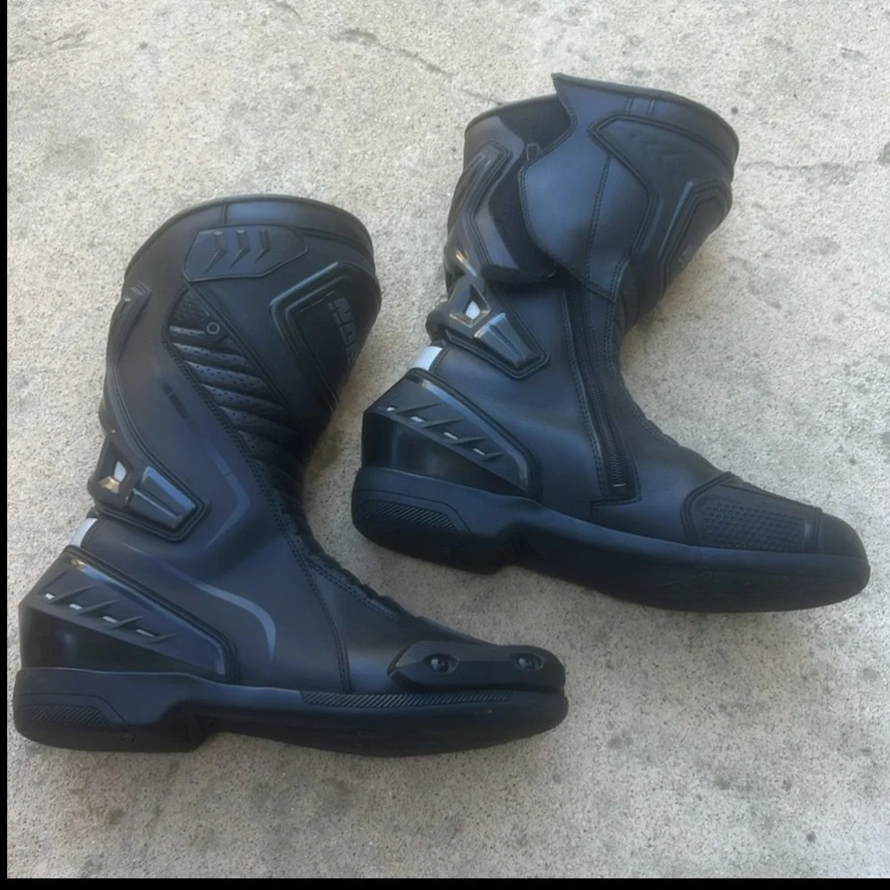 NORU Hakone Black Moyorcycle Riding Boots Men's Size 11